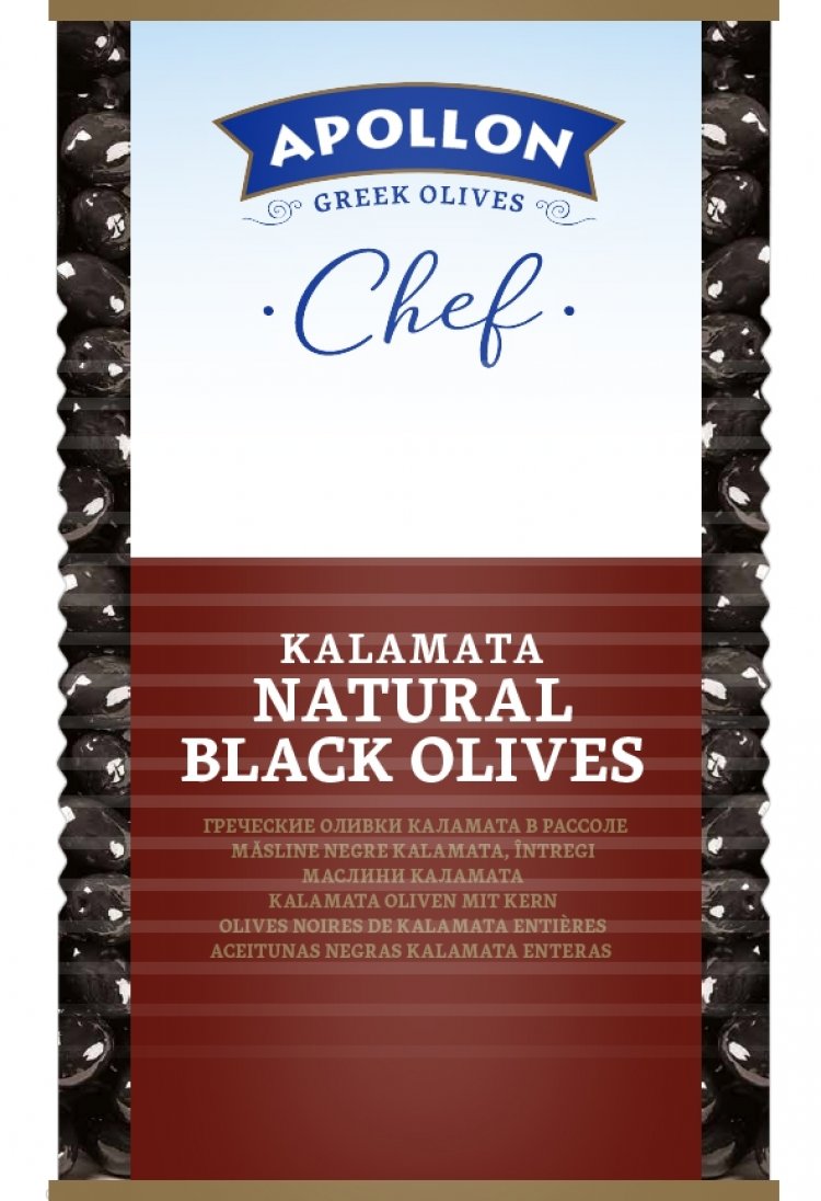 Kalamata Natural Black Olives tin 4300g/a12