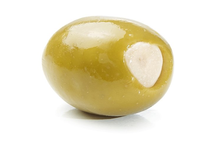 Halkidiki green olive with garlic