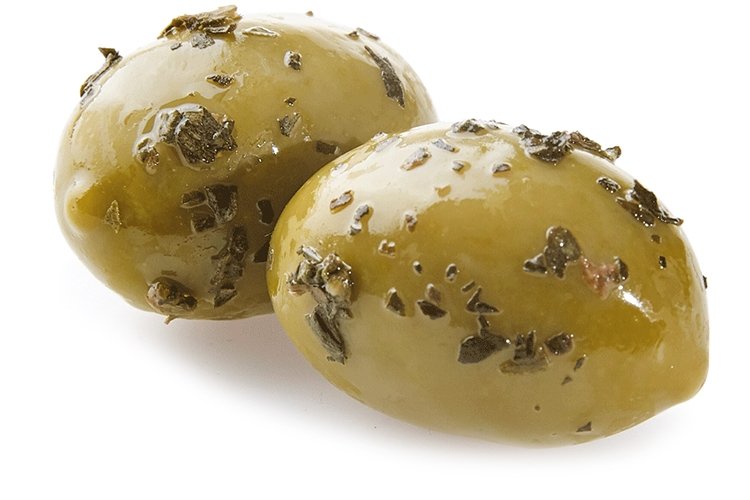 Halkidiki green olive with lemon-coriander
